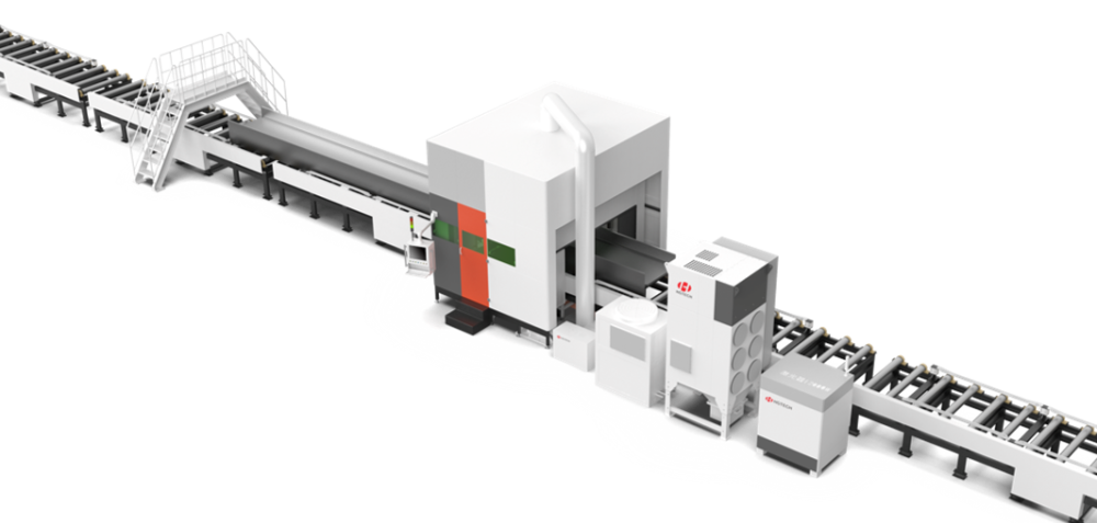 HGTECH H Beam Laser Cutting Machine